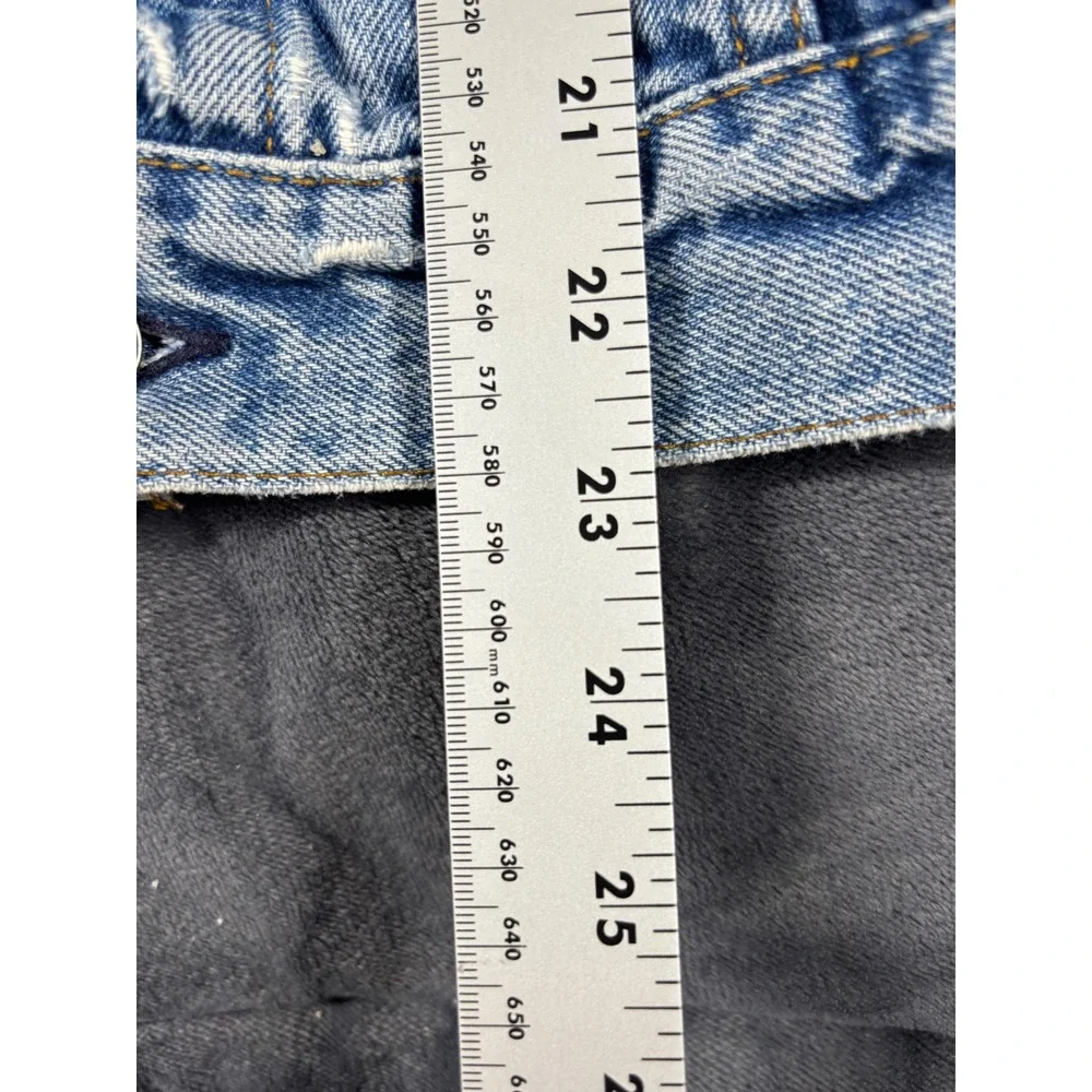 Vintage Levis Denim Trucker Jacket Light Wash Distressed Blue Mens Small 6241 - Picture 6 of 8